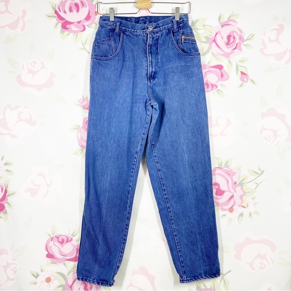 Vintage Gitano Dark Wash High Waist Mom Denim Jeans 10